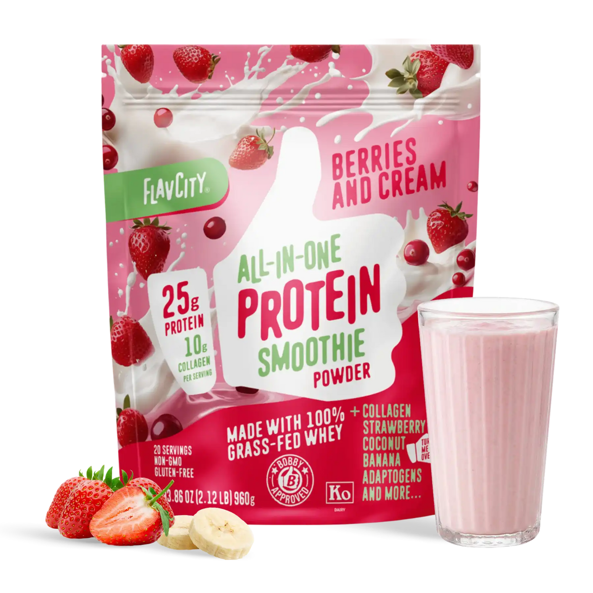 Berries & Cream Protein Smoothie